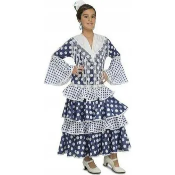 Karnevalový kostým Kostým pro Děti My Me Tanečnice Flamenco Modrý 5-6 let