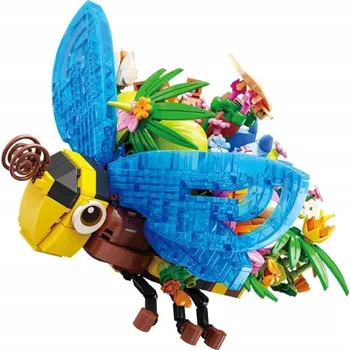 ostatní stavebnice STAVEBNICE VČELA HMYZ KVĚTINY SADA 8+ 627 DÍLKŮ