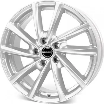 Alu kolo BORBET Alu kola BORBET V 7x19 5x108 ET38 Crystal Silver 65.1