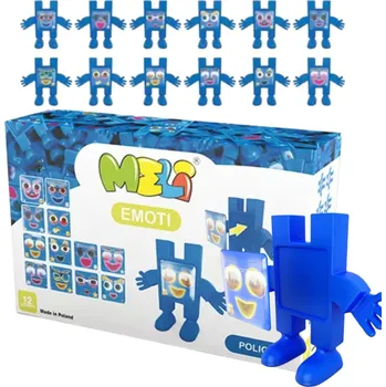 ostatní stavebnice MELI STAVEBNICE EMOTI POLICEJNÍ FIGURKY 12 kusů
