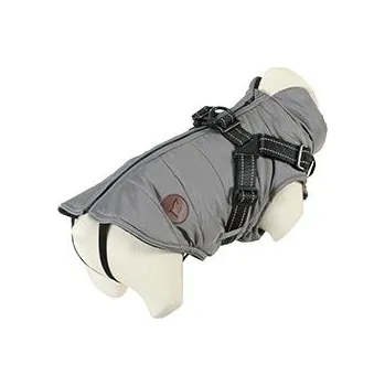 Obleček pro psa Obleček bunda pro psy S POSTROJEM černošedá 30cm Zolux