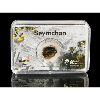 Přírodní kámen Meteorit | Pallasit | Seymchan | 0,3-0,6 g