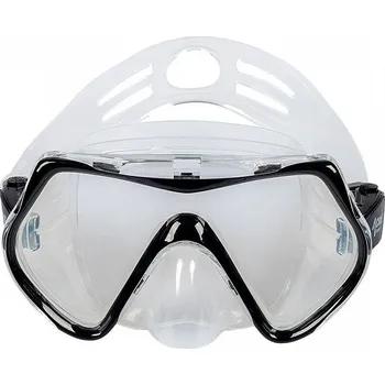 Potápěčská maska Šnorchlovací set 3 v 1, ČERNÝ, L/XL, ploutve 42-47, maska, šnorchl