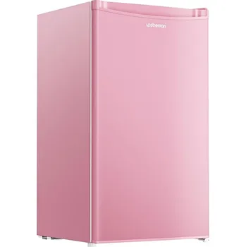 Lednice Mini lednice růžová Upstreman 91 L s mrazákem, mini lednice jednodveřová