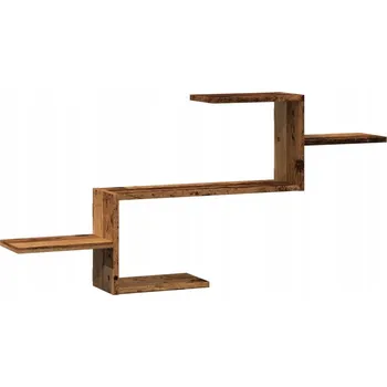 police Nástěnná police z dřevotřísky 104 x 15 x 49 cm, staré dřevo