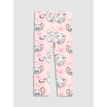 Dívčí oblečení Coccodrillo dětské legíny dlouhé klasické bavlna růžové velikost 62