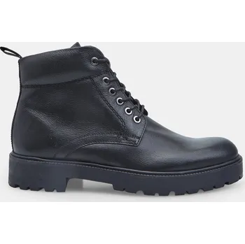 Dámská zimní obuv Baťa kotníková kožená šněrovací obuv pro muže černé, vel. 41