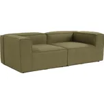 Dvoumístná pohovka Fora 248 cm zelená