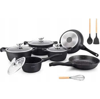 Sada nádobí Royalty sada nádobí BS1010M 13 ks, černá