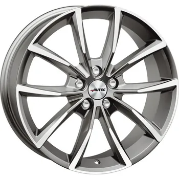 Disk Autec Autec Astana 8x18 5x114.3 ET48 Titanium Silver Polished 66.1
