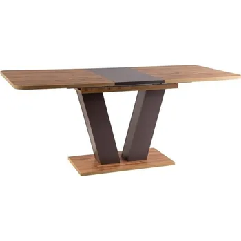 Jídelní stůl Jídelní rozkládací stůl Platon 136/176 cm dub Wotan/hnědý