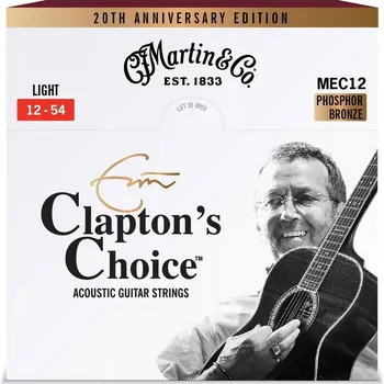 Strunný nástroj Martin MEC12LTD20 Eric Clapton 20th, Light - struny pro akustickou kytaru