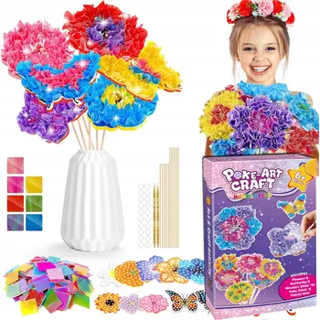 kreativní sada Kreativní sada DIY: Vyrob si KVĚTINY ve váze pro děti od 3 do 12 let