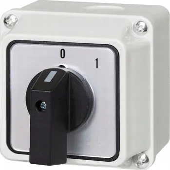 vypínač Křížový spínač 25A 0-1 1F v pouzdře IP65