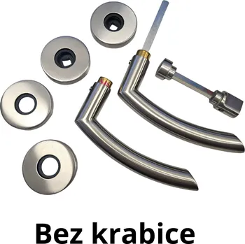 Dveřní kování Dveřní kování rozeta Garnitur Modell ARC matný nikl klika/klika/WC