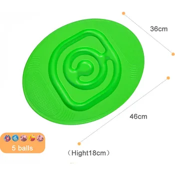 Balanční deska Merc sport Balanční deska ovál – bludiště s kuličkou-zelený