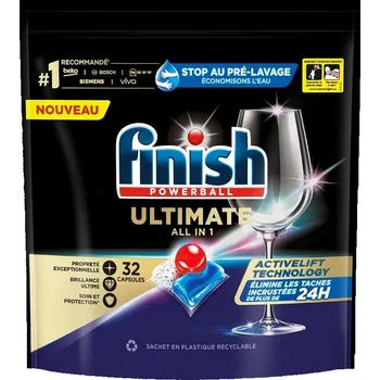 Kapsle do myčky Finish All in One, 32 ks