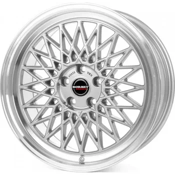 Disk BORBET Alu kola BORBET B 7x17 4x108 ET20 Silver Rim Polished 65.1