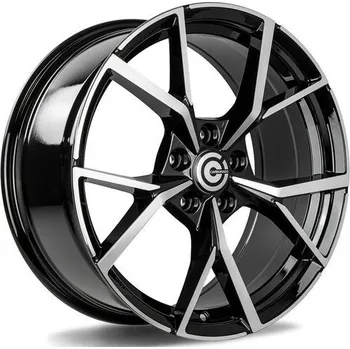 Alu kolo Carbonado Alu Kola Carbonado PREDATOR 8x18 5x112 ET45 Black Front Polished 57.1
