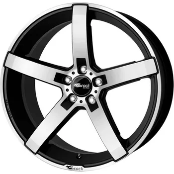 Disk BROCK Alu Kola Brock B35 8x18 5x108 ET45 Schwarz Matt Voll-Poliert (SMVP) 72.6