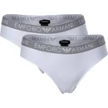 Dámské kalhotky EMPORIO ARMANI 163334 CC318 04710 Bílé, 2 ks Velikost: XL