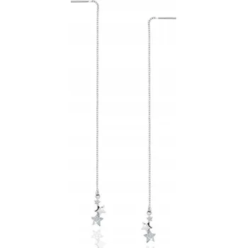 Náušnice STŘÍBRNÉ NÁUŠNICE DLOUHÉ VISACÍ S GRAVÍROVÁNÍ