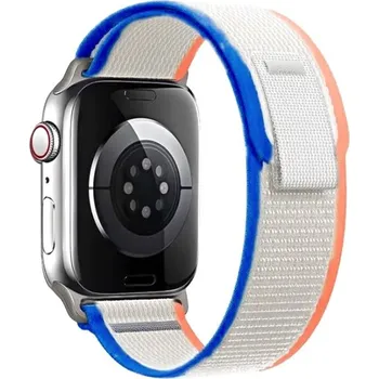 Příslušenství k chytrým hodinkám Trailový tah nylonový řemínek pro Apple Watch 42/44/45/46/49mm Barva: Bílá/Modrá/Oranžová, Typ: 17