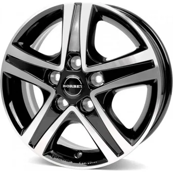 Alu kolo BORBET Alu kola BORBET CWD 6x16 5x130 ET68 Black Polished Glossy 78.1