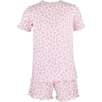 Dívčí pyžamo Pleas Dívčí krátké pyžamo růžová 104 (183854-503-104)