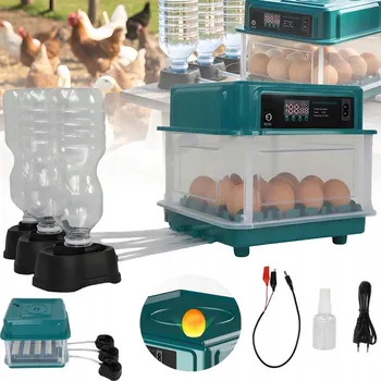 Chov hospodářského zvířete AUTOMATICKÁ LÍHEŇ NA VEJCE KLUJNÍK PRO 9 VAJEC DRŮBEŽE + PROSVĚTLOVAČ VAJEC
