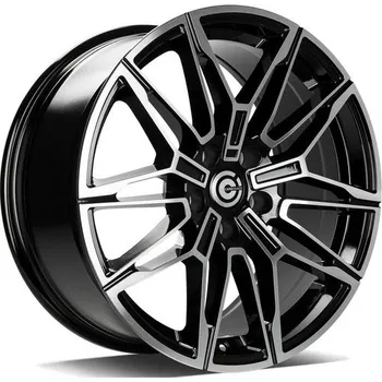 Alu kolo Carbonado Alu Kola Carbonado RUBIN 8x18 5x120 ET33 Black Front Polished 72.6