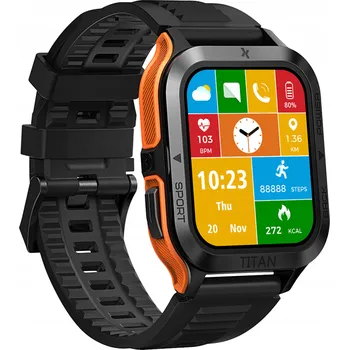Mobilní telefon Chytré Hodinky Maxcom FW67 TITAN PRO oranžové