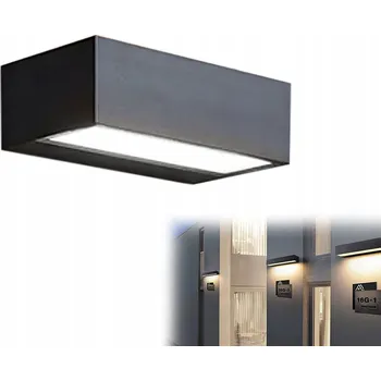 Venkovní osvětlení 12W Venkovní vodotěsné LED nástěnné lampy IP65 dveřní reflektory 20 cm