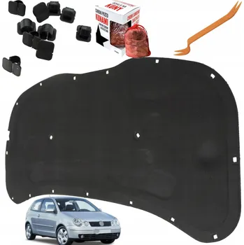 Posilovač řízení Izolace kapoty motoru, protihluková podložka VW POLO 9N 01-09 + odpuzovač hlodavců HQ