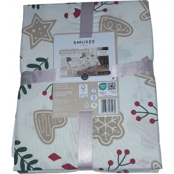 ubrus Dekorační ubrus bílý s vánočními perníčky 110x160 cm jako dárek