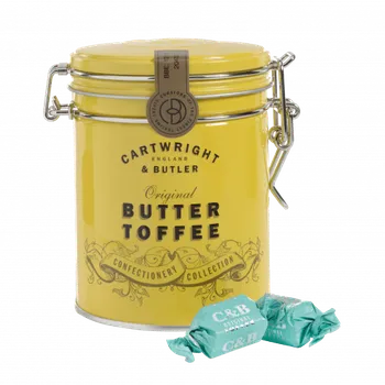 Bonbon Cartwright & Butler Butter Toffee Máslové karamelky v plechové dóze, 130 g