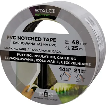 Lepicí páska PVC KREPOVÁ PÁSKA 48 mm x 25 m BÍLÁ STALCO
