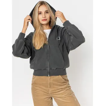 Dámská mikina Carhartt WIP Nelson ZHD (black/garment dyed) XS, černá