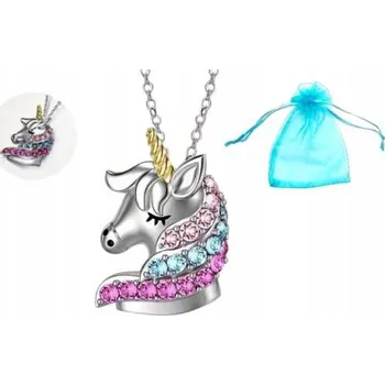 Náhrdelník Náhrdelník pro dívku Jednorožec Magický šperk Unicorn Zirkony