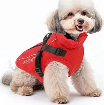 Kosmetika pro psa PcEoTllar Psí kabát Nepromokavý pro malé psy, teplý zimní kabát Psí bunda Psí svetr - Reflexní Psí