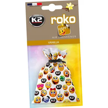 Vůně do auta K2 ROKO HAPPY VONNÝ SÁČEK KULIČKY Vanilla
