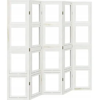 Paraván Dekorační paraván Světlé dřevo bílý 175-180x180 cm