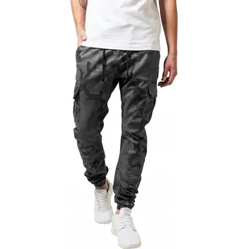 Pánské kalhoty MATERIÁLOVÉ JOGGER KALHOTY KAPSÁČE Pánské MODERNÍ MASKÁČOVÝ Camo Urban Classics 36