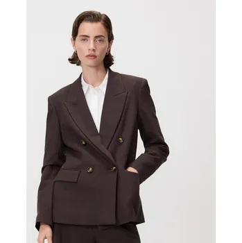 Reserved - Sako dvouřadé - tmavě hnědá - 312GF-89X - 312GF-89X-XXL