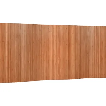 Paraván Paraván Bambusový 400x165 cm, Tloušťka 2 mm, Barva Hnědá, snadno se čistí