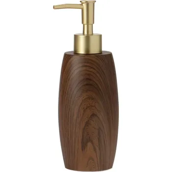Dávkovač mýdla Hnědý dávkovač mýdla s dekorem dřeva