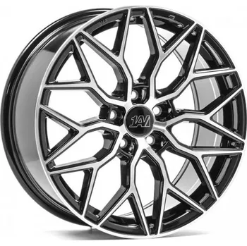 Alu kolo 1AV Alu Kola 1Av Zx12 9.5x19 5x110 ET40 Gloss Black & Polished 72.6