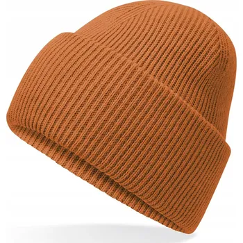 Čepice Beechfield zimní čepice beanie oranžová, univerzální velikost