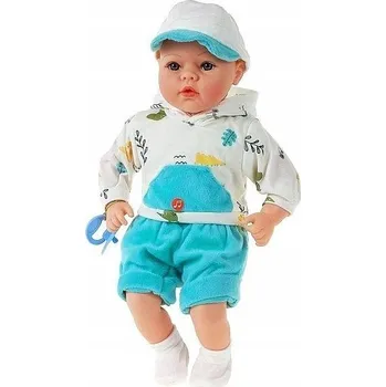 Panenka PANENKA MIMINKO 45 CM MLUVÍ A ZPÍVÁ V POLŠTINĚ + DUDLÍK INTERAKTIVNÍ, PRO MIMINKA