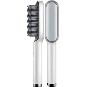 Péče o vlasy Profesionální elektrická žehlička na vlasy a kulma na vlasy 2 v 1 Kartáč